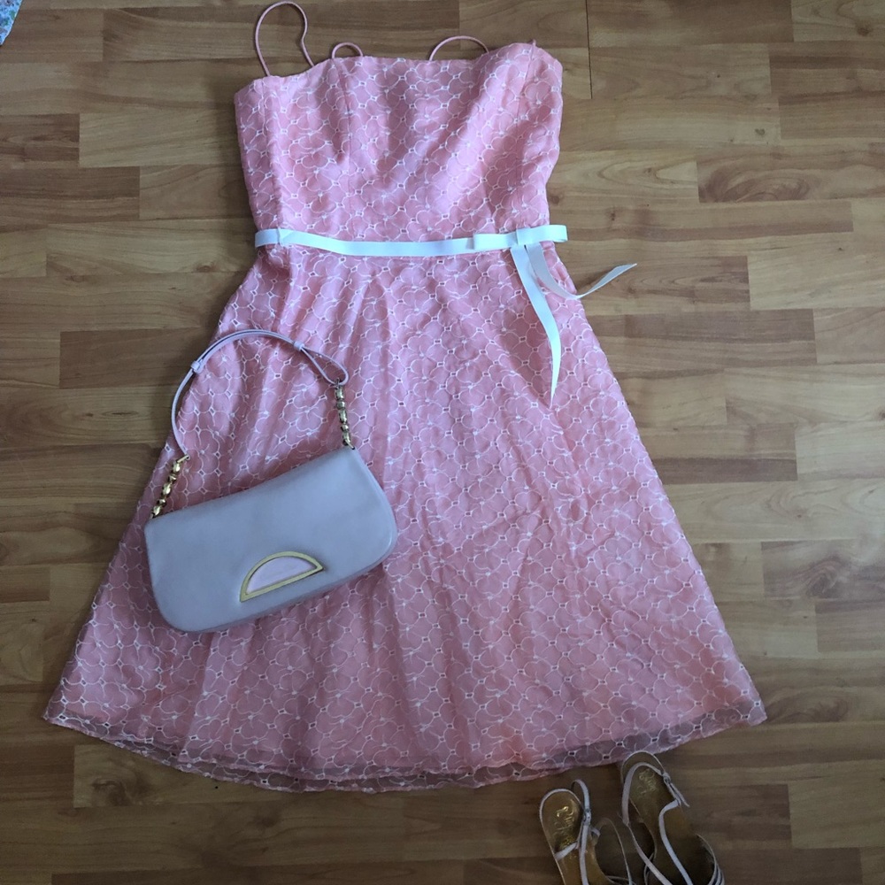 2000 S Yk 2 Laundry By Shelli Segal Pink Dress - Picture 5 of 9